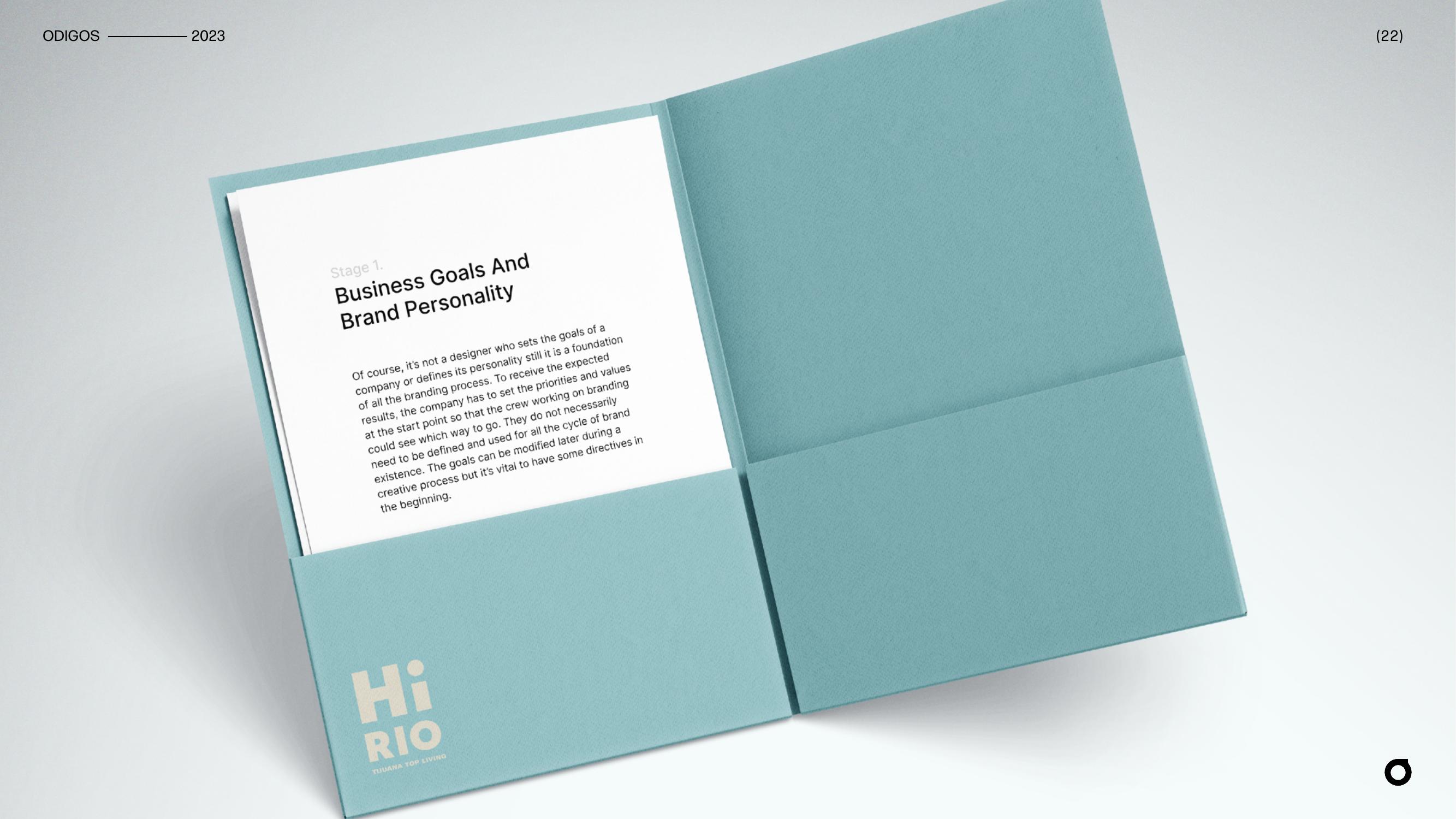 Hi Rio — folder corporativo