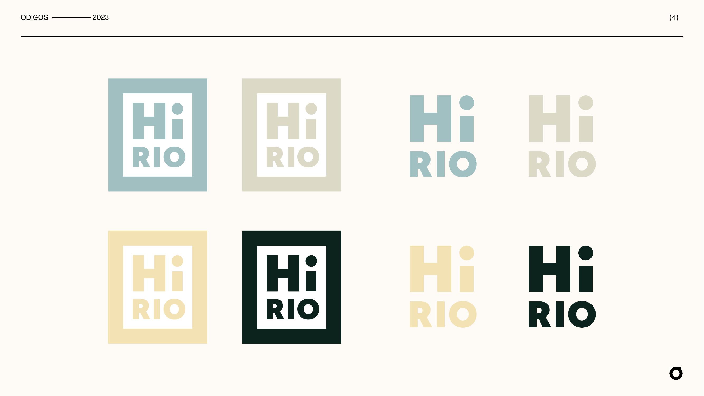 Hi Rio — variantes de logotipo