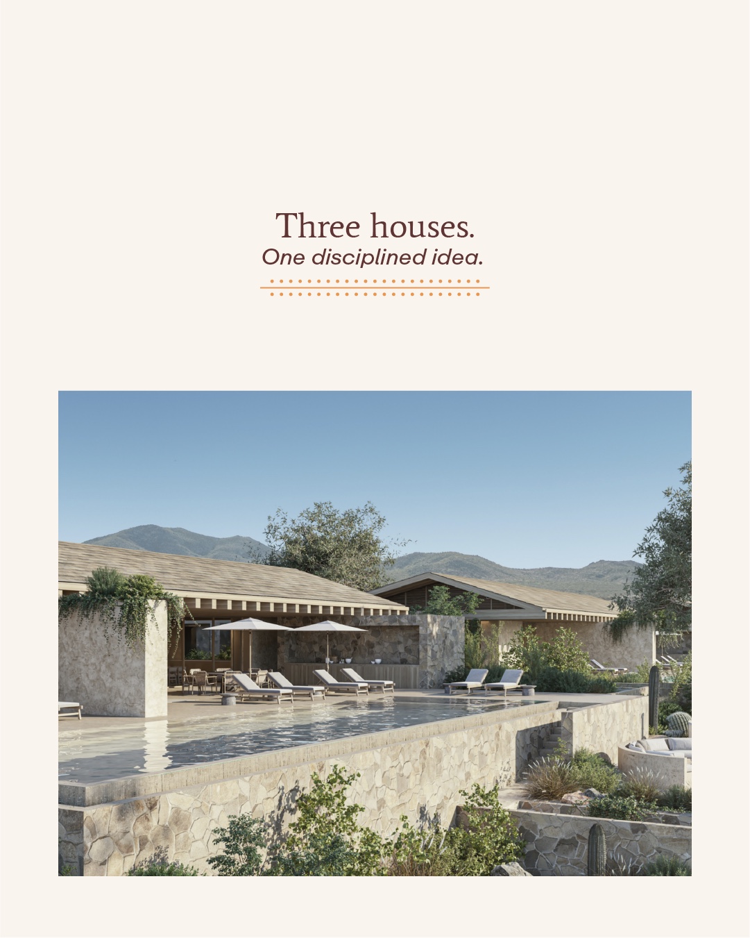Palmilla Park — Three houses, one disciplined idea