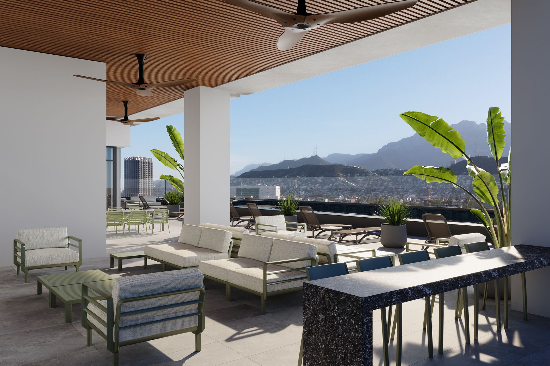 Rooftop Somara — terraza con vista a Monterrey